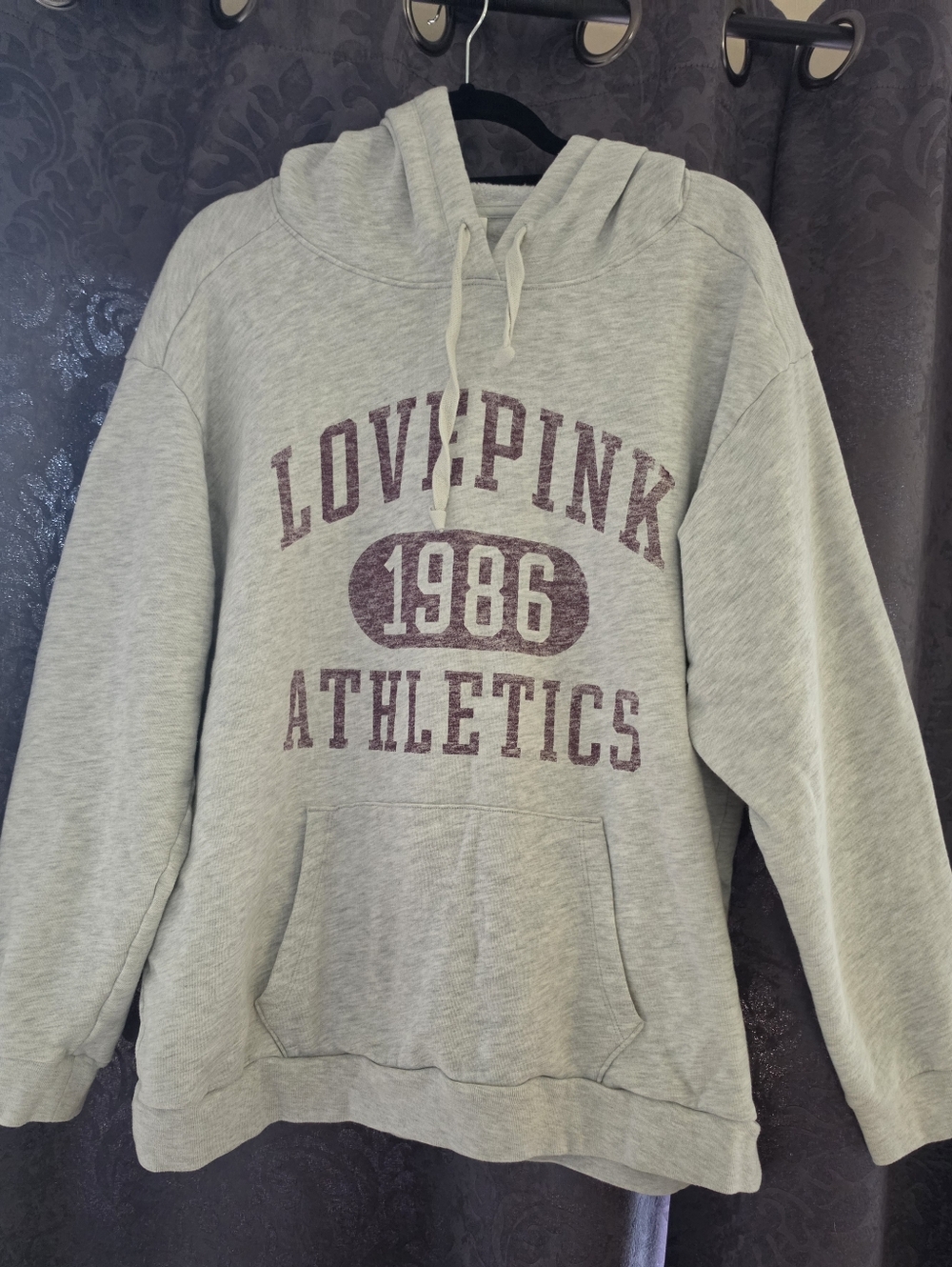 New Pink VS Campus Hooded Sweatshirt-XXL